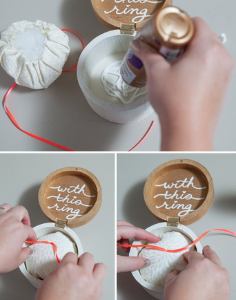 ¡Haz tu propia caja para anillos de boda!