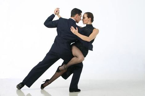 Bailarines de tango