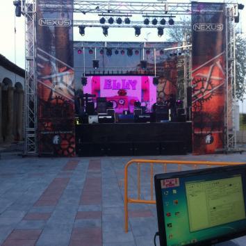 Sonido e iluminación para concierto