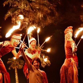 Malabaristas de fuego show