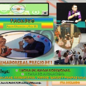 Pack dúo: magia y animador profesional