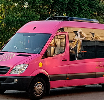 Limobus Rosa 17 plazas