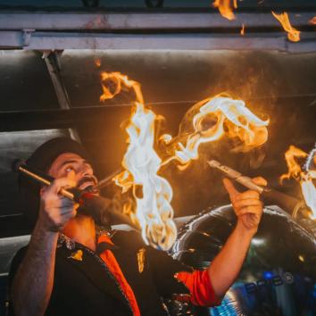 Espectáculo Escupefuego 