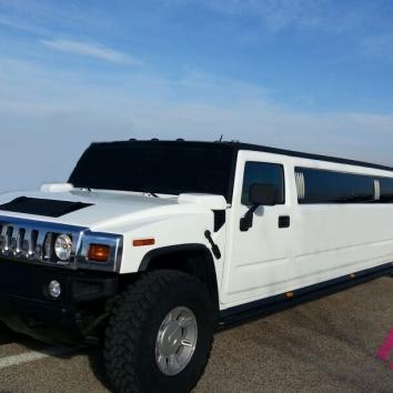 Hummer H2 12 personas Blanca/Negra/Oro en ZARAGOZA