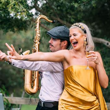 Cocktail de Boda con Saxofonista
