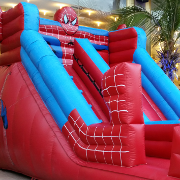 Castillo Hinchable Spiderman Tobogán (Terrestre)