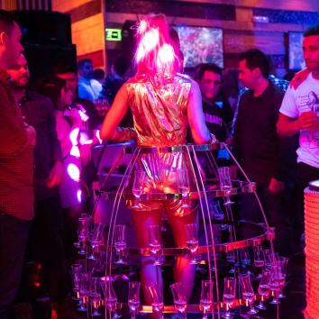 Estructura cancán grande para copas