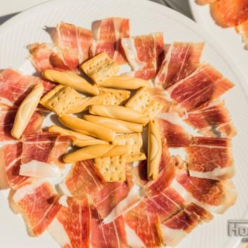 Menú con lomo de salmón a la mostaza
