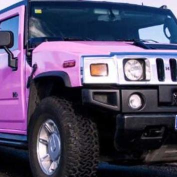 Limusina hummer rosa
