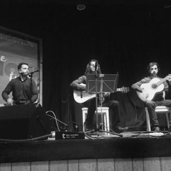 Actuación flamenca de sevillanas, canciones propias, flamenco puro y versiones 
