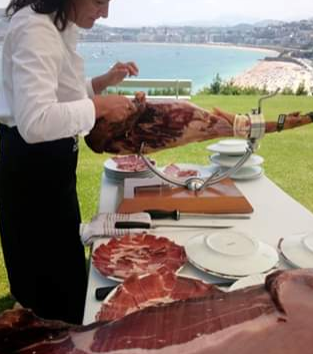 Servicio de corte + Jamón Ibérico de bellota