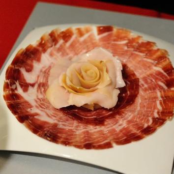 Servicio de corte + Jamón ibérico de cebo