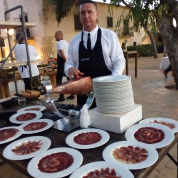 Servicio de corte + Jamón Ibérico de cebo