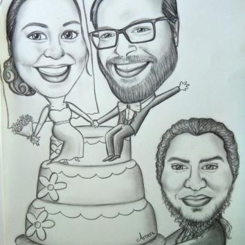 Caricaturista para boda
