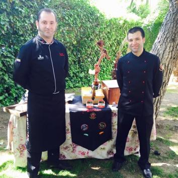 Cortador de Jamón + Jamón de bellota 50% Iberico