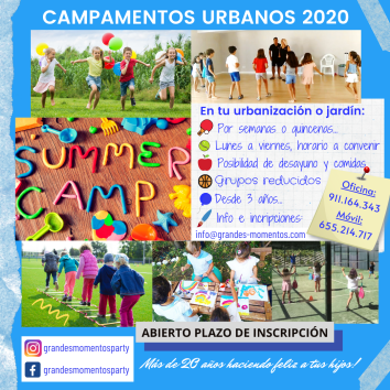 Campamentos de verano en urbanizaciones