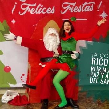 Papá Noel y los Tres Reyes Magos en casa