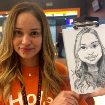 Caricatura en vivo para eventos y celebraciones