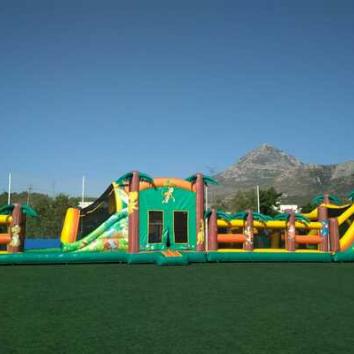 Pista americana hinchable