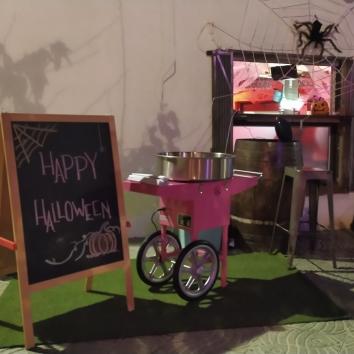 Área de algodón de azúcar para eventos