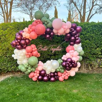 Decoración Aro de Globos para Bodas